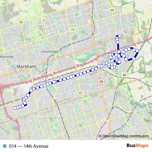 014 bus Line Map