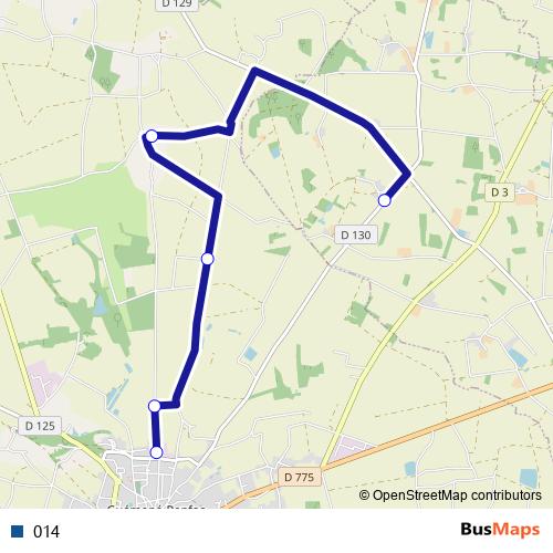014 bus Line Map
