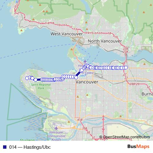 014 bus Line Map