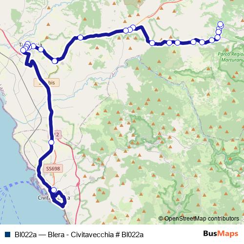 Bl022a bus Line Map