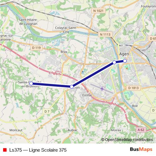 Ls375 bus Line Map