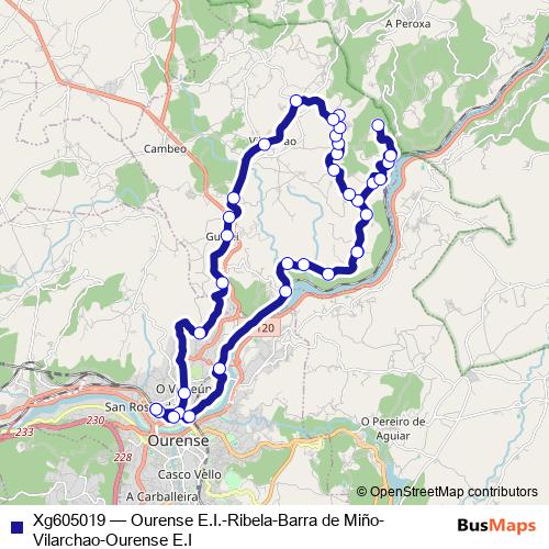 Xg605019 bus Line Map
