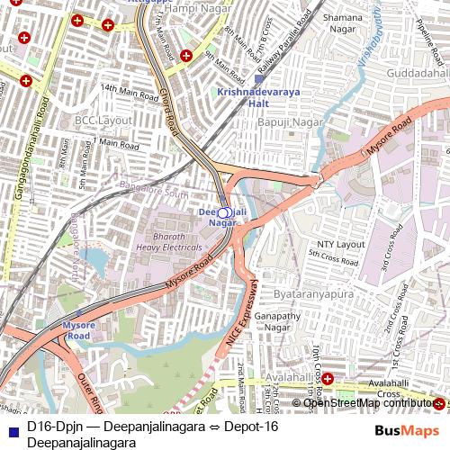 D16-Dpjn bus Line Map