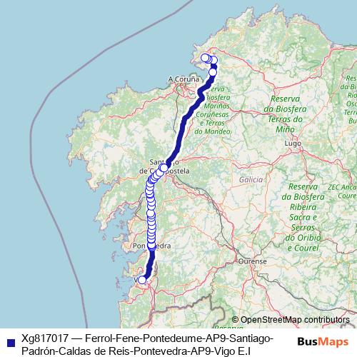 Xg817017 bus Line Map