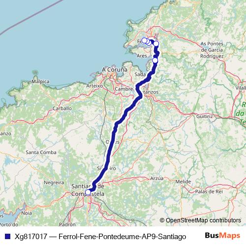 Xg817017 bus Line Map