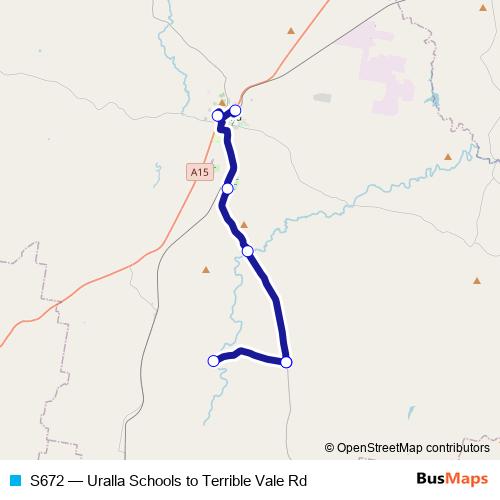 S672 bus Line Map