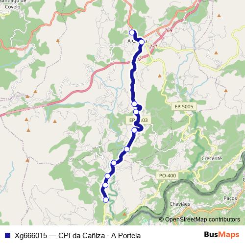 Xg666015 bus Line Map