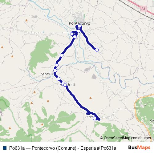 Po631a bus Line Map