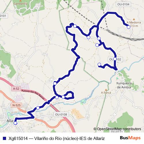 Xg615014 bus Line Map