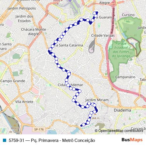 5759-31 bus Line Map