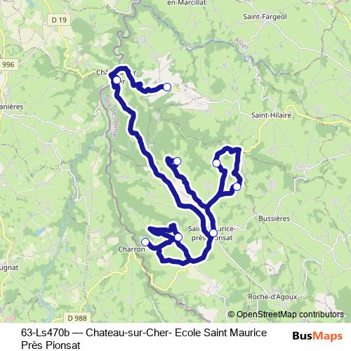 63-Ls470b bus Line Map