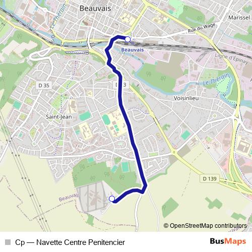Cp bus Line Map