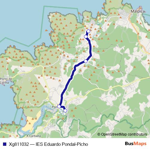 Xg811032 bus Line Map