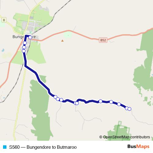 S560 bus Line Map