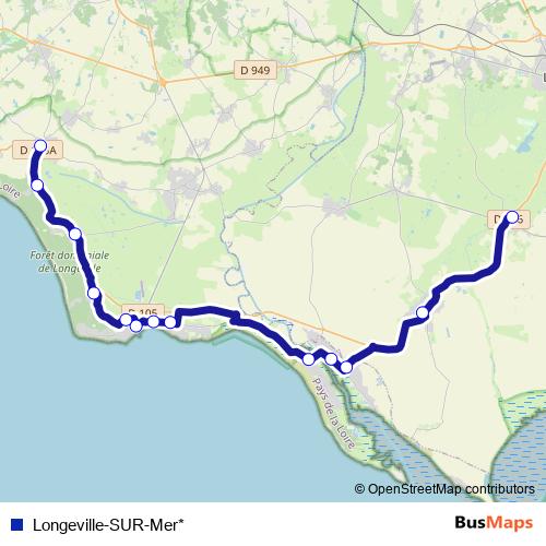 Longeville-SUR-Mer* bus Line Map