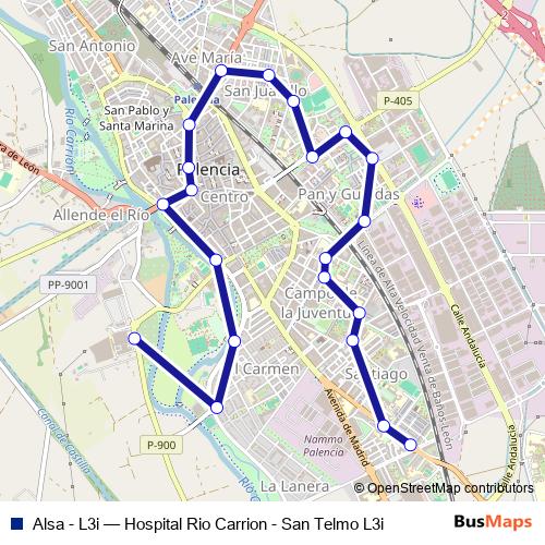 Alsa - L3i bus Line Map