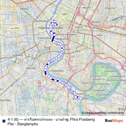 4-1 (6) bus Line Map