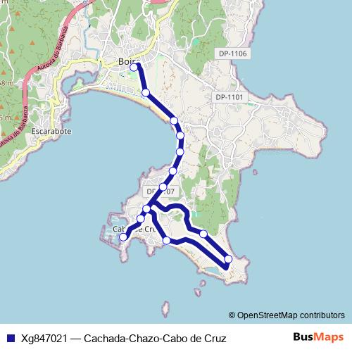 Xg847021 bus Line Map