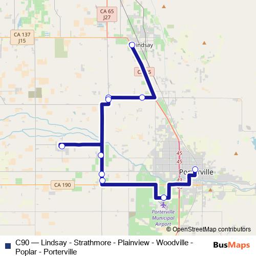 C90 bus Line Map