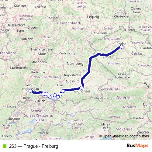 263 bus Line Map