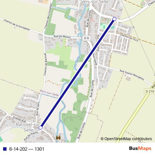 6-14-202 bus Line Map