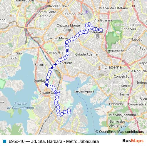 695d-10 bus Line Map