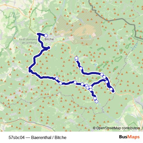 57sbc04 bus Line Map