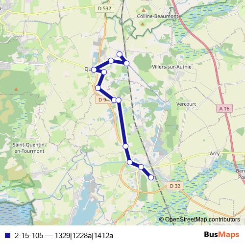 2-15-105 bus Line Map