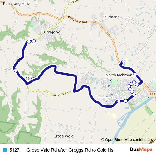 5127 bus Line Map