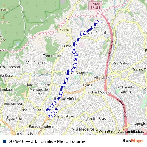 2029-10 bus Line Map