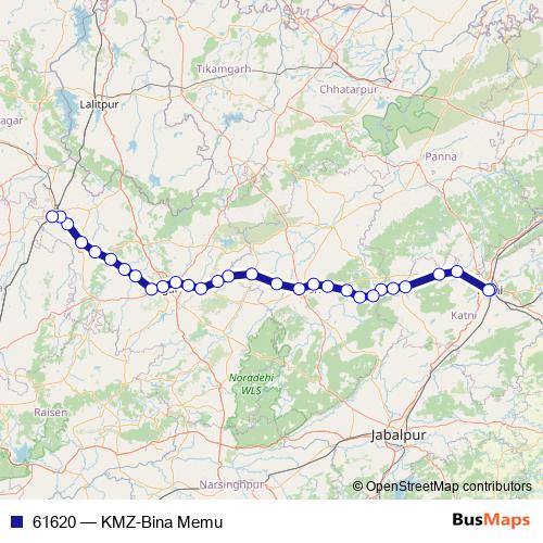 61620 rail Line Map
