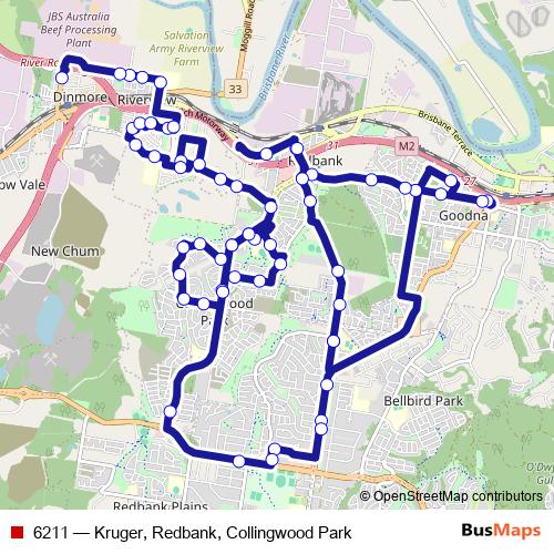 6211 bus Line Map
