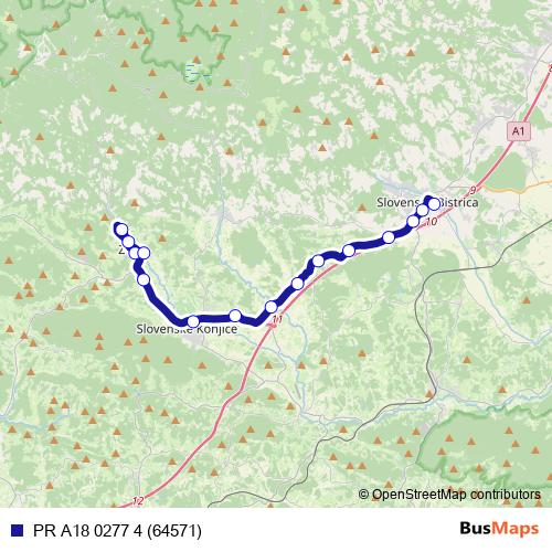 PR A18 0277 4 (64571) bus Line Map