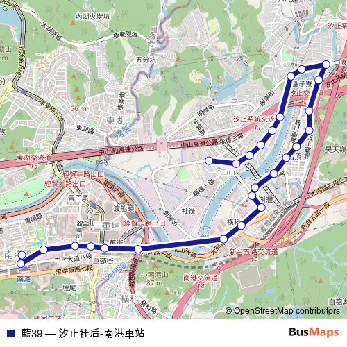 藍39 bus Line Map