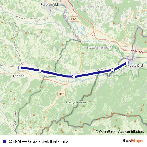 530-M rail Line Map