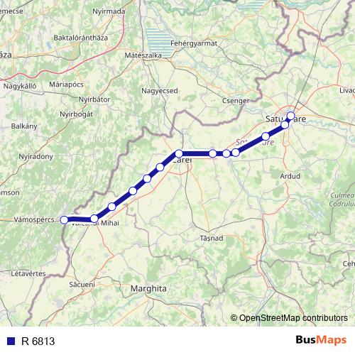 R 6813 rail Line Map