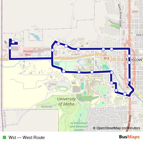 Wst bus Line Map