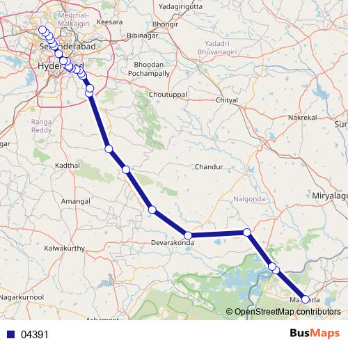 04391 bus Line Map