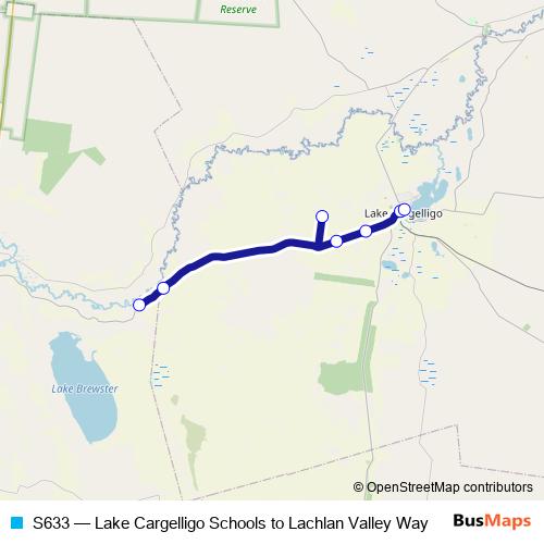 S633 bus Line Map