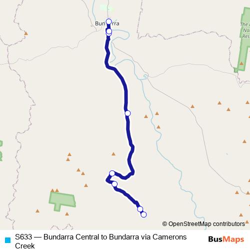 S633 bus Line Map