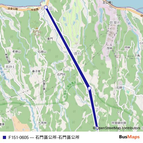 F151-0605 bus Line Map