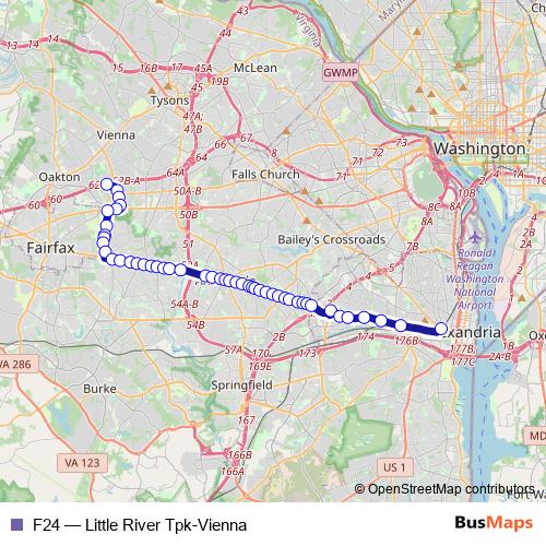 F24 bus Line Map