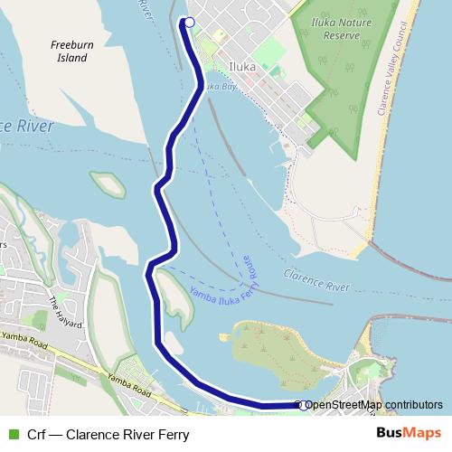 Crf ferry Line Map