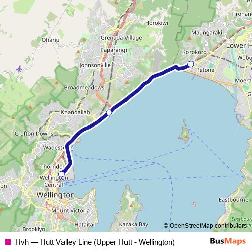 Hvh bus Line Map