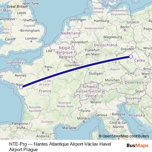 NTE-Prg bus Line Map