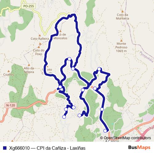 Xg666010 bus Line Map