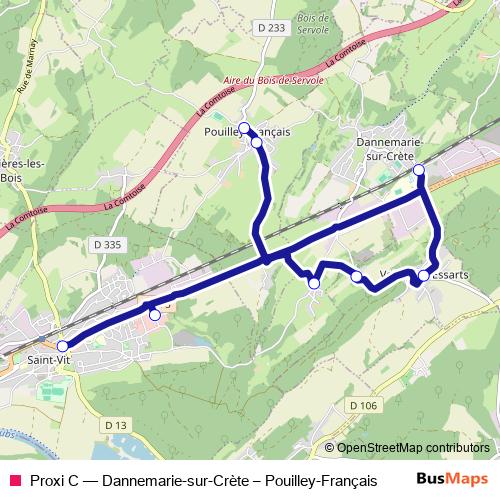 Proxi C bus Line Map