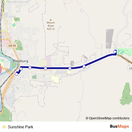 Sunshine Park bus Line Map