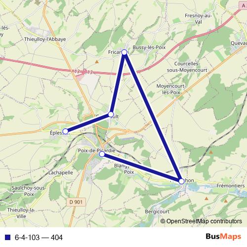 6-4-103 bus Line Map
