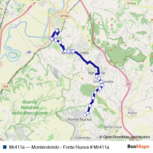 Mr411a bus Line Map